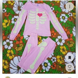Halloween Special glow in the dark skeleton pajamas
